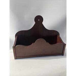 Wood Mahogany Colonial Candlebox Pocket Wooden Lidded Candle Box Abbott